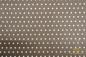 Preview: 50x70 cm Zuschnitt Baumwolle Wachstuch Braun mit beigen Punkten